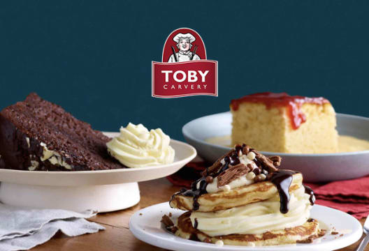 25% Off Food When You Sign up to the Toby Carvery Newsletter